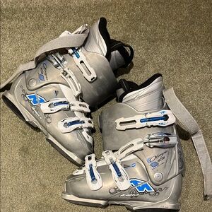 Nordica Silver and Blue Ski Boots